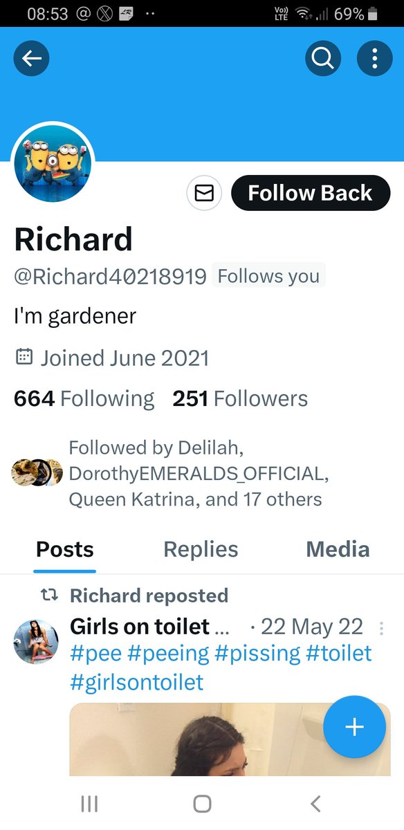BrambleRamble4's tweet image. This is an account😡 that Mum found today had followed us. It&apos;s a porno one😾 that, we see some friends are following (probably unknowingly). Thought we&apos;d put a warning out 2our #Hedgewatch furriends 2be wary
Olly @AlanSla90124663 sending 2U2 as know U warn friends of dodgy accts
