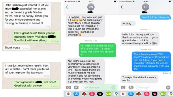 Some of Barbara's fantastic feedback! If you'd like Barbara as a tutor, please get in touch.
mathsblast.com/tutoring