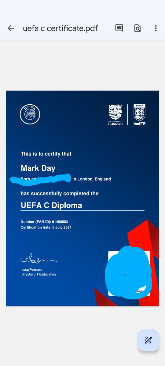 Thanks to the support of the coach developers the players and parents who have given me the lift I needed recently 
⚽⚽