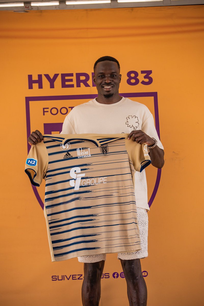 hyeresfc's tweet image. 🆕 Mamadou Savane nouvelle recrue Hyèroise, vous est présenté par Synergy Fit Hyères , partenaire pour la saison 2024/2025