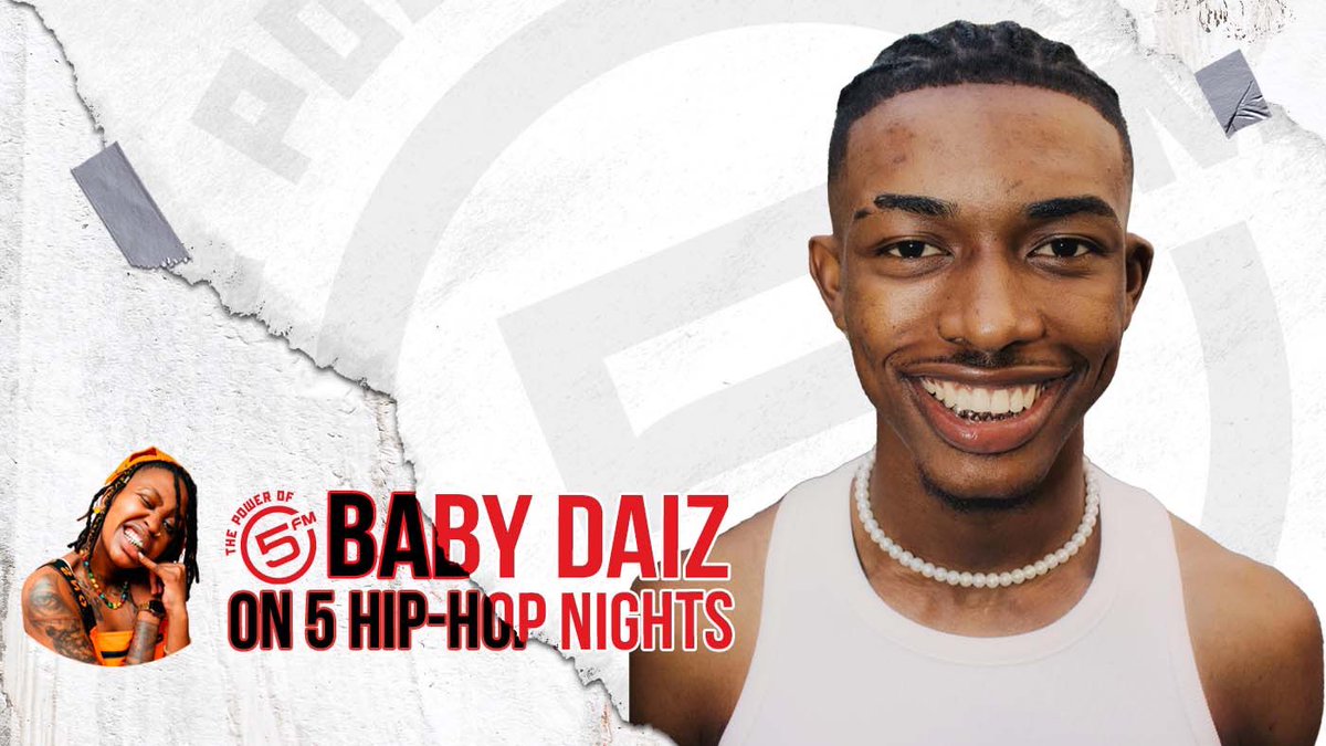 🚨New show alert!🚨 

🔊Mic check 1, 2, 1, 2! 5 Nation #5HipHopNights with <a href="/lulaodiba/">superstar / aus’congratz</a> is officially premiering tonight at 21:00 - 00:00! Be sure to catch <a href="/babydaiz/">BabyDaiz</a> as he unpacks his journey in the music space ,  shares his next moves and plugs us with new music. It’s giving,