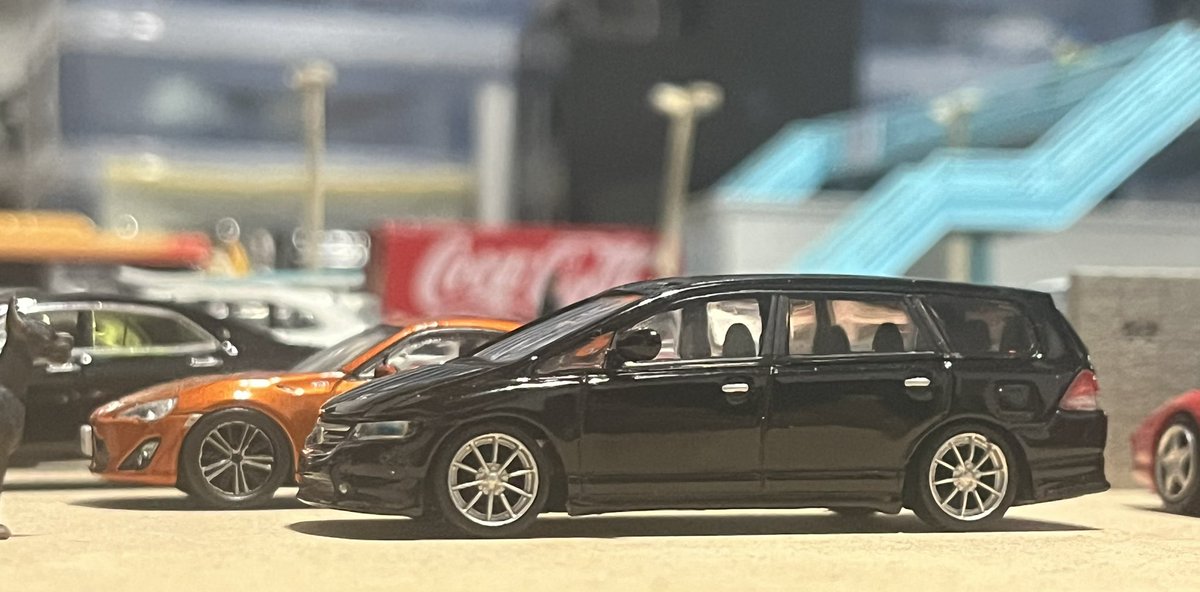 1/64ミニカー ホットワークス ホンダ オデッセイ ヘッドライト内部の