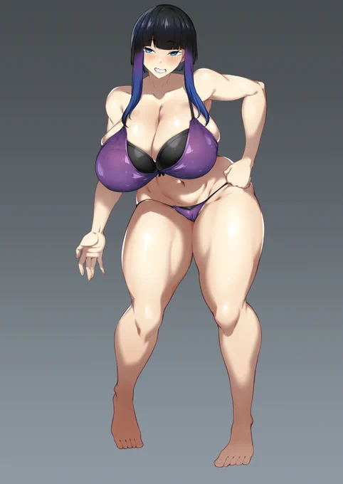 Skebでデザインさせて頂いたよその子ルリコさんです。最近のご依頼で、いつも描かせて頂いているまつりちゃんの相方で格闘キャラとのことでした。小物のデザインなど決めるのが楽しかったです。 