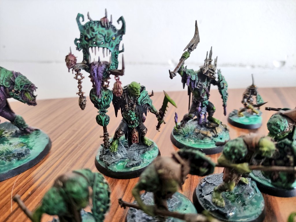jaibrot's tweet photo. Bueno, pues a falta de algún retoque... Ya tengo lista mi #PuntaDeLanza de Mandamaloz para arrancar con la 4ª Edición de Warhammer : Age of Sigmar #NewAoS #AfeOfSigmar #AoS #Spearhead https://t.co/PjH53dqRCG