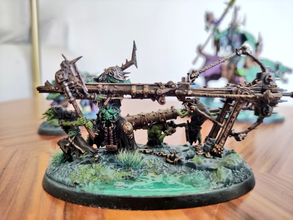 jaibrot's tweet photo. Bueno, pues a falta de algún retoque... Ya tengo lista mi #PuntaDeLanza de Mandamaloz para arrancar con la 4ª Edición de Warhammer : Age of Sigmar #NewAoS #AfeOfSigmar #AoS #Spearhead https://t.co/PjH53dqRCG