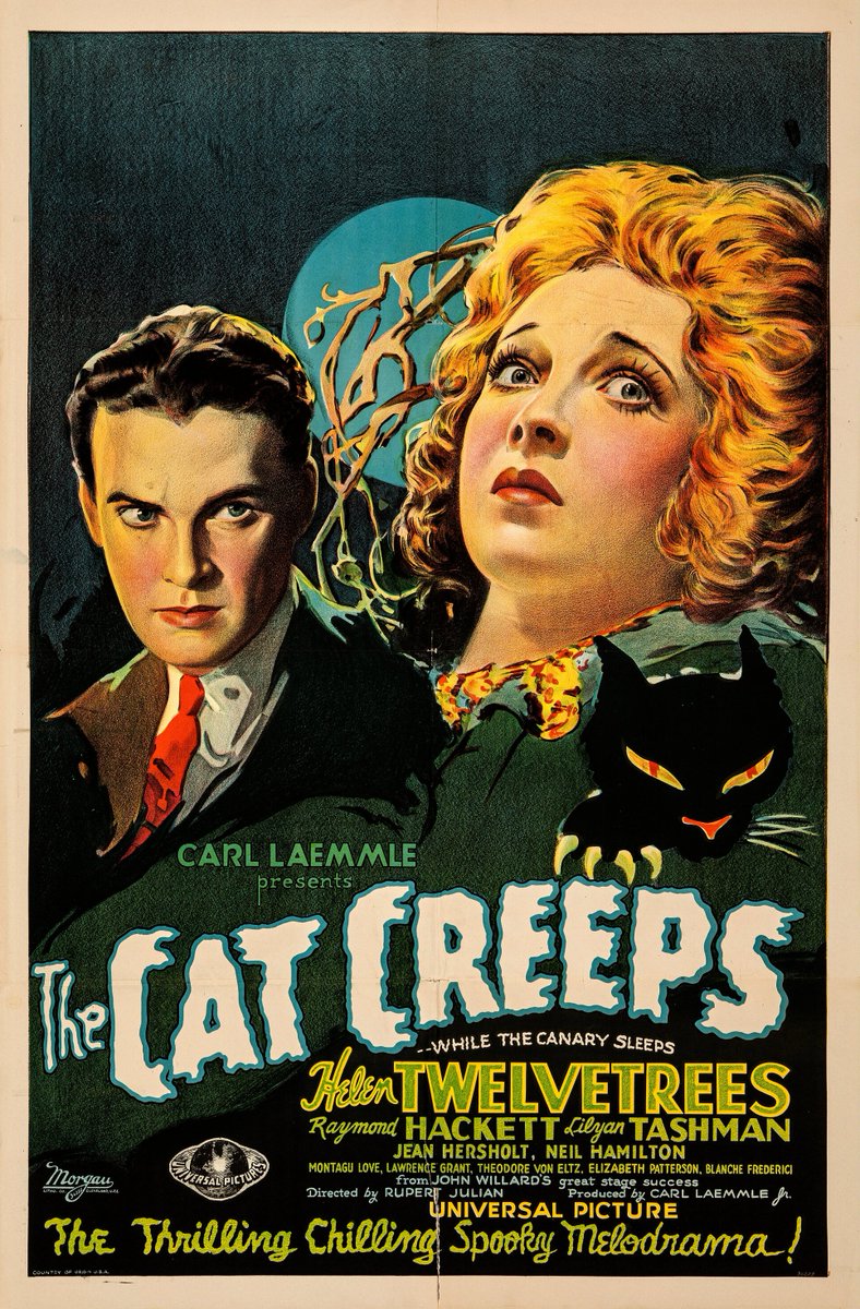 Terror_By_Night's tweet photo. The Cat Creeps (Universal, 1930)
One Sheet (27" X 41")
.
#TerrorByNight #TheCatCreeps #ClassicHorror #VintageHorror #UniversalHorror #MonsterKid
. https://t.co/MmiNeO3SdG