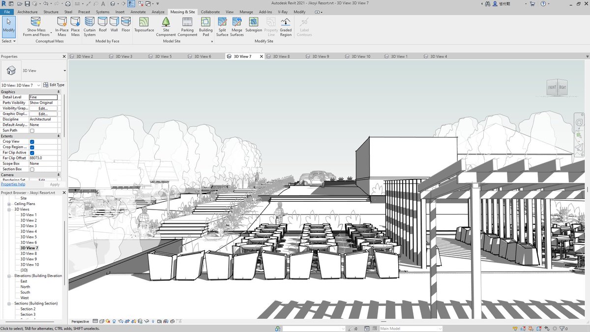 YusufAbduljala1's tweet image. Proposed Resort somewhere in Abuja #resort #autodeskrevit #revit #Architecture #landscape #Landscapearchiture