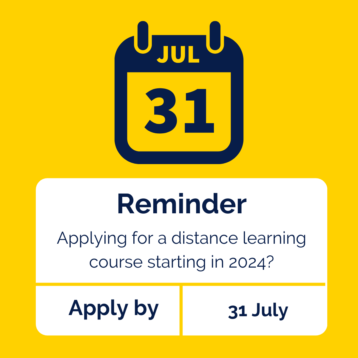 angliaruskinDL's tweet image. If you&apos;re planning to apply for one of our popular distance learning degree courses starting September 2024, our application deadline is 31 July. 

Still not sure? Why not speak to our friendly advisers &amp;gt; aru.li/3RVHqtA

#onlinelearning #applicationdeadline