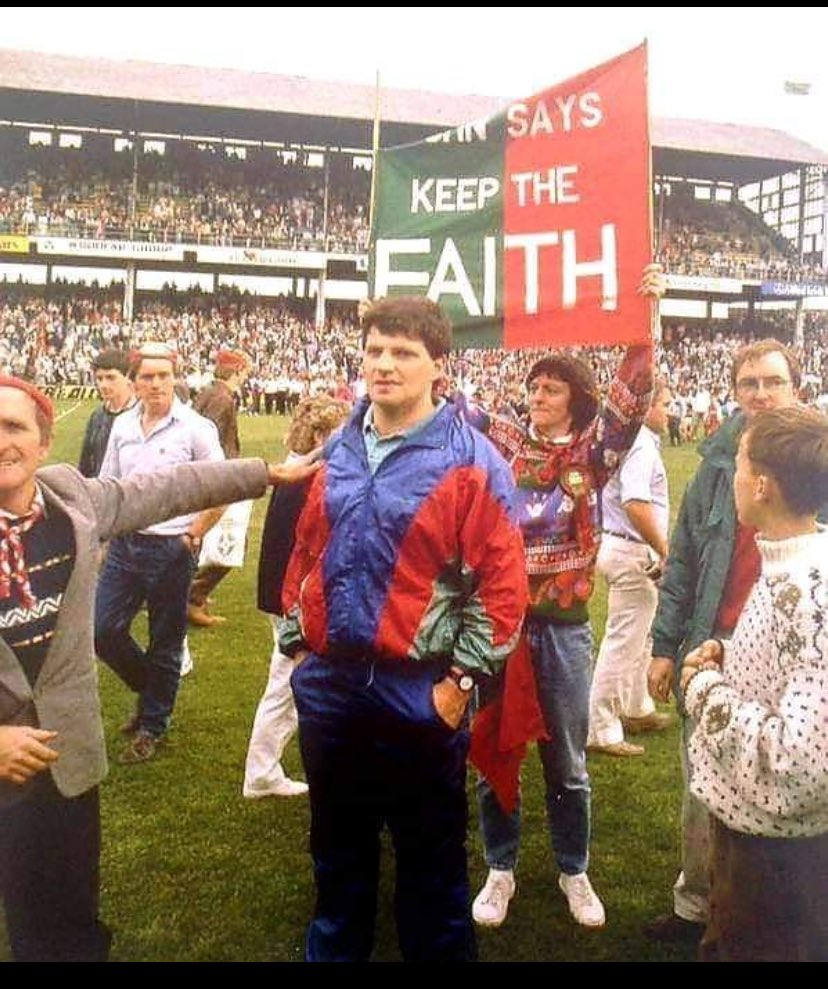 MayoPodcast's tweet photo. Sad news this morning that John O’Mahony has passed away. 

John was a proud Ballaghaderreen and Mayo man who did so much to restore faith and pride in football in the West of Ireland. 
He had some great days with Mayo, Galway and Leitrim. 

May he rest in peace. 

#mayogaa #GAA https://t.co/NCrbsiCnQf