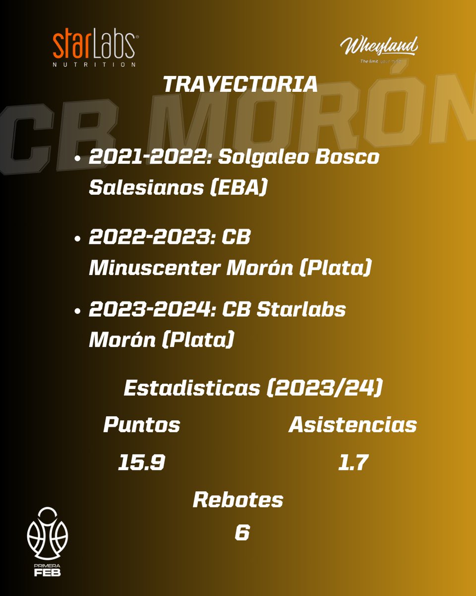 🚨 Mercado #PrimeraFEB: El exterior Lionel Kouadio seguirá en el <a href="/cbmoron/">C.B. Morón</a>

▶ Músculo, espectáculo y referencia en la anotación para hace las delicias del respetable en el Alameda

🗓️ 2001 | 📏 1,92 m.
⛹️‍♂️ Escolta | 🌍 Marfileño

📝 Más información ⬇️
feb.es/2024/7/7/balon…