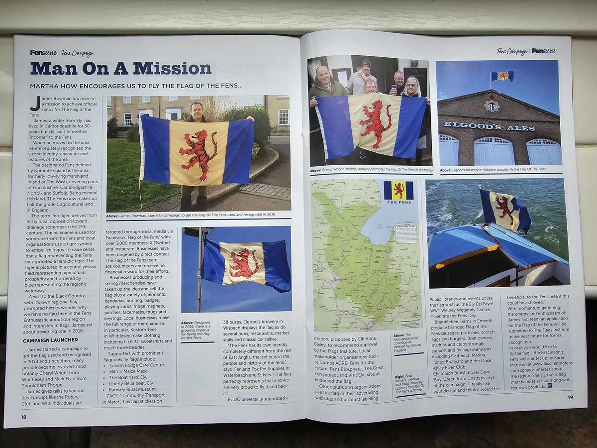 Really grateful to Martha How for her excellent article about the flag in <a href="/Fen_SCENE/">Fen Scene Magazine</a>