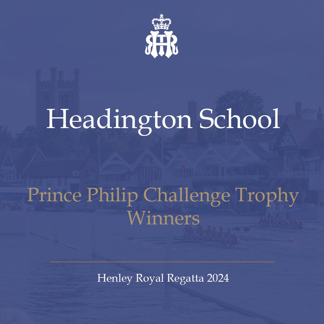 Henley Royal Regatta (@henleyregatta) on Twitter photo Congratulations to Headington School. Champions of The Prince Philip Challenge Trophy. <a href="/HSOBC_Rowing/">Headington Rowing</a> #HRR24 #PrincePhilip Congratulations to Headington School. Champions of The Prince Philip Challenge Trophy. <a href="/HSOBC_Rowing/">Headington Rowing</a> #HRR24 #PrincePhilip