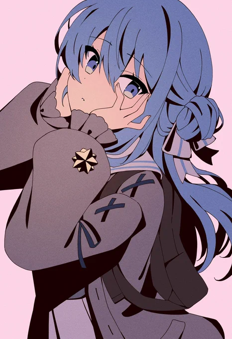 #ほしまちぎゃらりーたまにこういう塗りで描きたくなる 