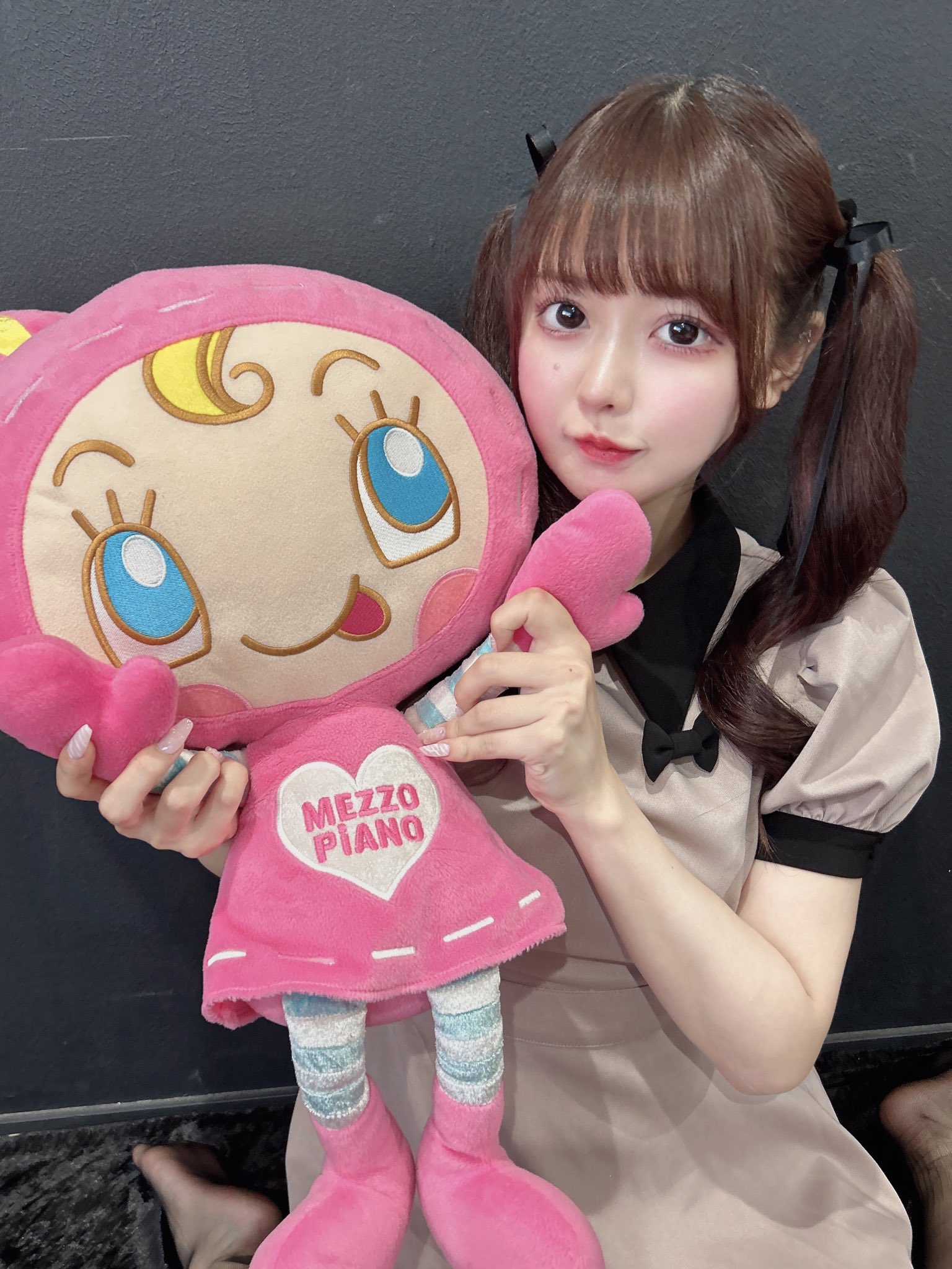 メゾピアノ♡ベリエちゃん♡ぬいぐるみミラー/鏡 動かせ メゾピアノ♡ベリエちゃん♡ぬいぐるみミラー/鏡 動かせ
