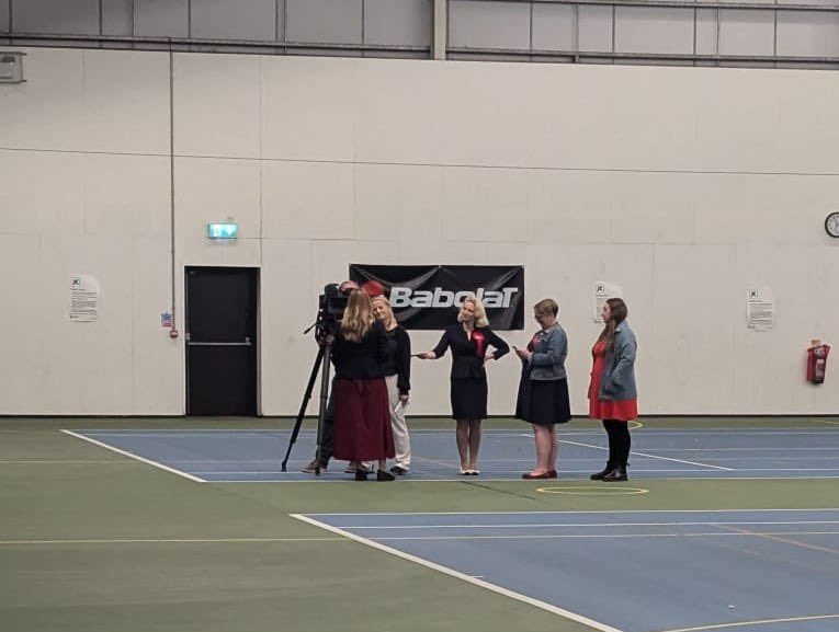 CharlotteHollo's tweet image. Behind the scenes at Bodmin Leisure Centre on Friday morning. 

The first pic is the moment when @Kate4Kernow and I told @annagelderd we believed she had won 🥹