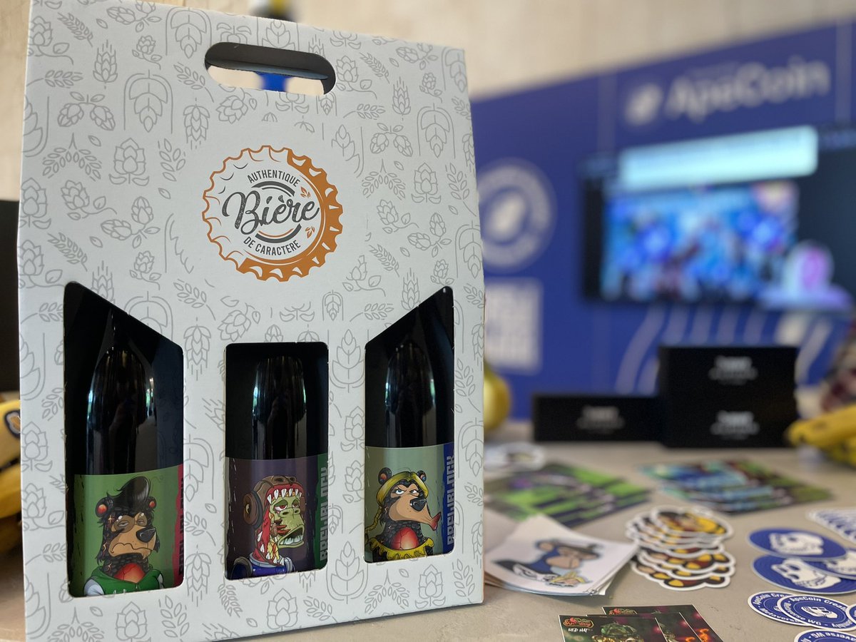 Hello Brussels, let’s start with a beer for a bear🤩! 

<a href="/BrewBlock/">BrewBlock</a> customizes American Pale Ale beers with your favorite NFTs! 🍺

Visit them at the <a href="/NFTFESTWTF/">NFT FEST</a> at the #ApeCoin corner 😉

Also, say hi to <a href="/dim8765/">dim.eth</a> &amp; <a href="/cryptosheep_eth/">cryptosheep</a> when you have the chance!