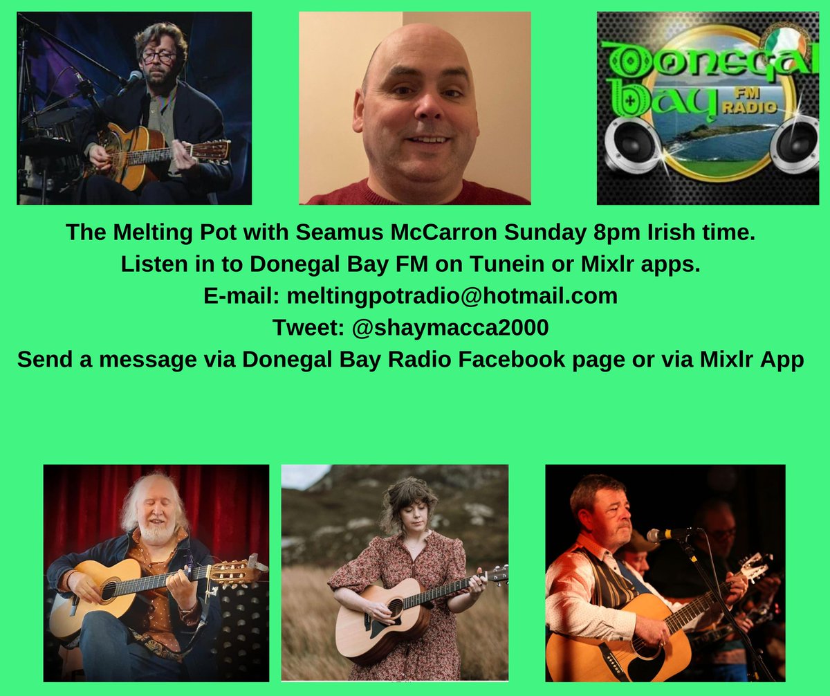 Seamus McCarron (@shaymacca2000) on Twitter photo Today's show has music from Travis, Everything but the Girl and Paddy Casey. two songs from Eric Clapton's MTV unplugged album doubleplay. Local artists Seoirse ร Dochartaigh track from new album, <a href="/carolwilsonmusi/">Carol Wilson</a> and <a href="/RGBmusic58/">Ronan Gallagher</a> his new song Twenty Orbits round the Sun. Today's show has music from Travis, Everything but the Girl and Paddy Casey. two songs from Eric Clapton's MTV unplugged album doubleplay. Local artists Seoirse ร Dochartaigh track from new album, <a href="/carolwilsonmusi/">Carol Wilson</a> and <a href="/RGBmusic58/">Ronan Gallagher</a> his new song Twenty Orbits round the Sun.