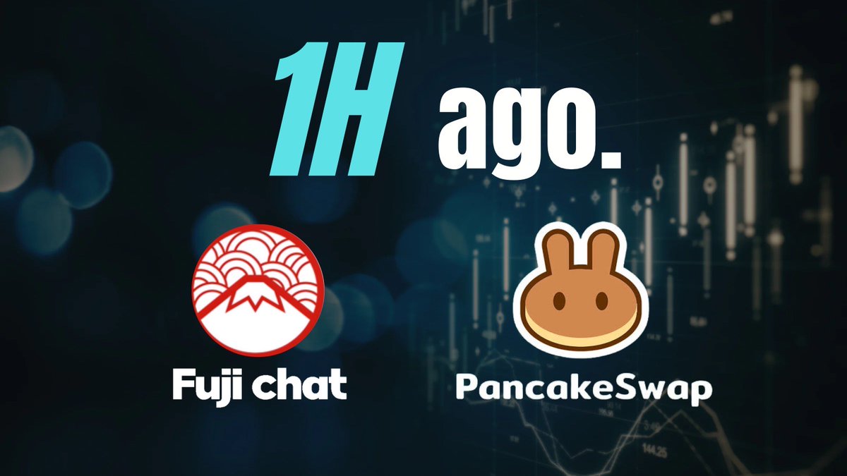 $FUJI lists on PancakeSwap in 1 hour! 🚀

#B2E #burn2earn #difines #crypto
