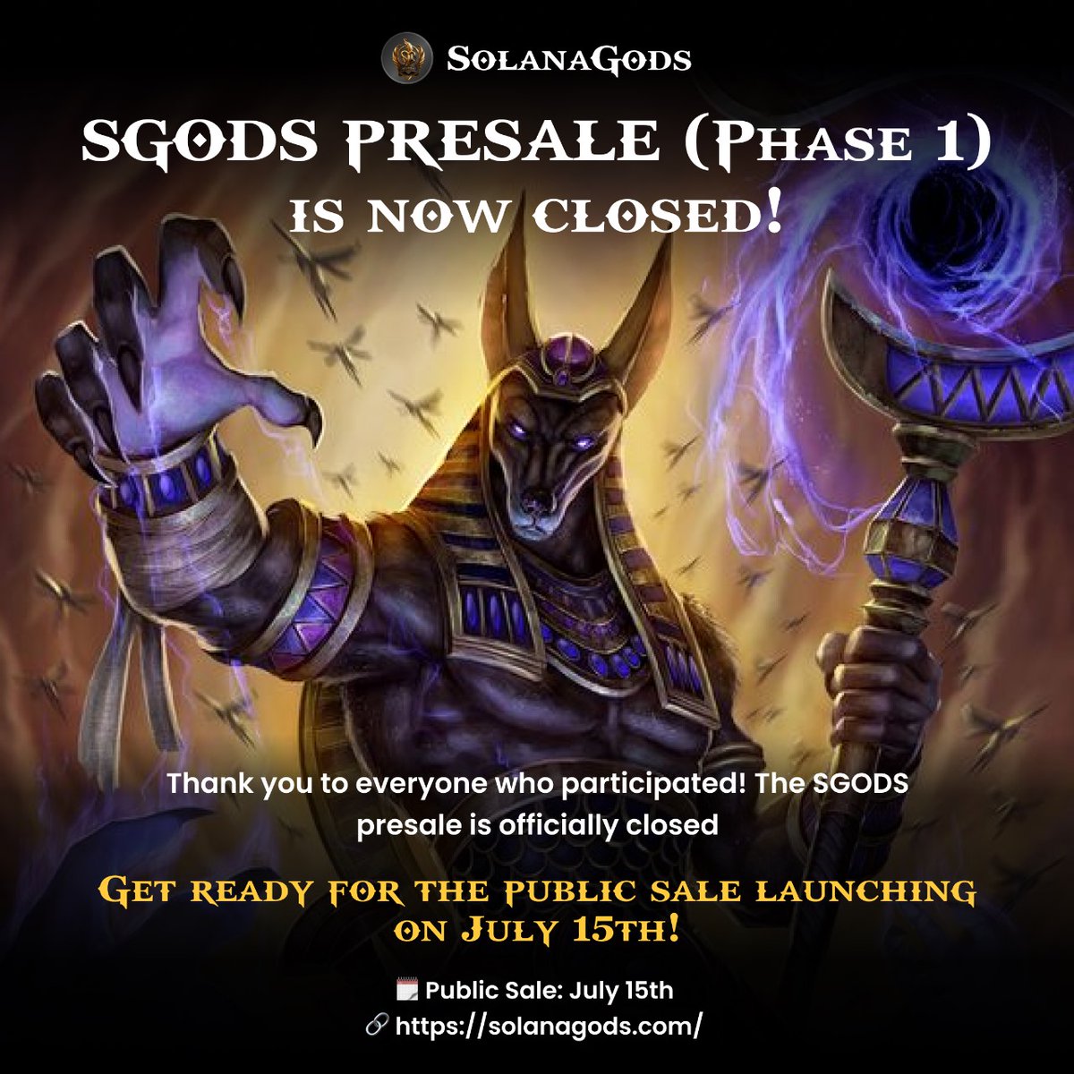 🚀 SGODS Public Sale Starts July 15th! 🚀

Missed the presale? No worries! The SGODS public sale is your next chance to join the divine journey. Mark your calendars and get ready to secure your tokens starting July 15th. ✨

#sgods #solanagods #cryptomarket #publicsale #crypto