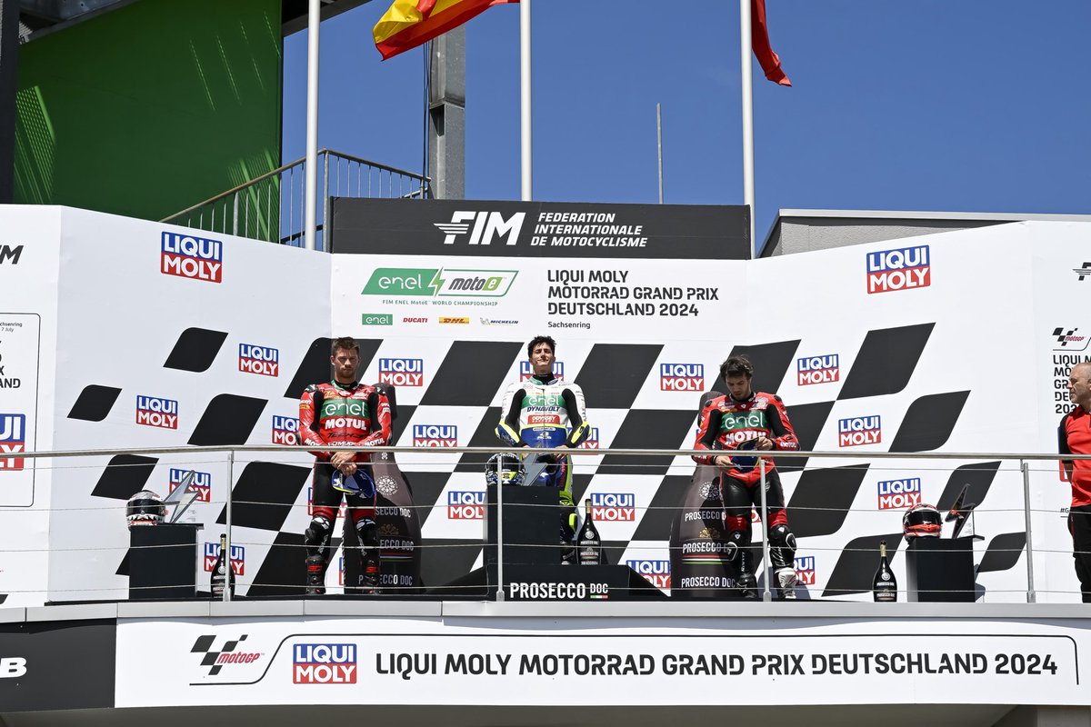Yesterday was one of the craziest #MotoE Race Days we've ever had, but there were some pretty amazing moments to celebrate ✨

#GermanGP 🇩🇪