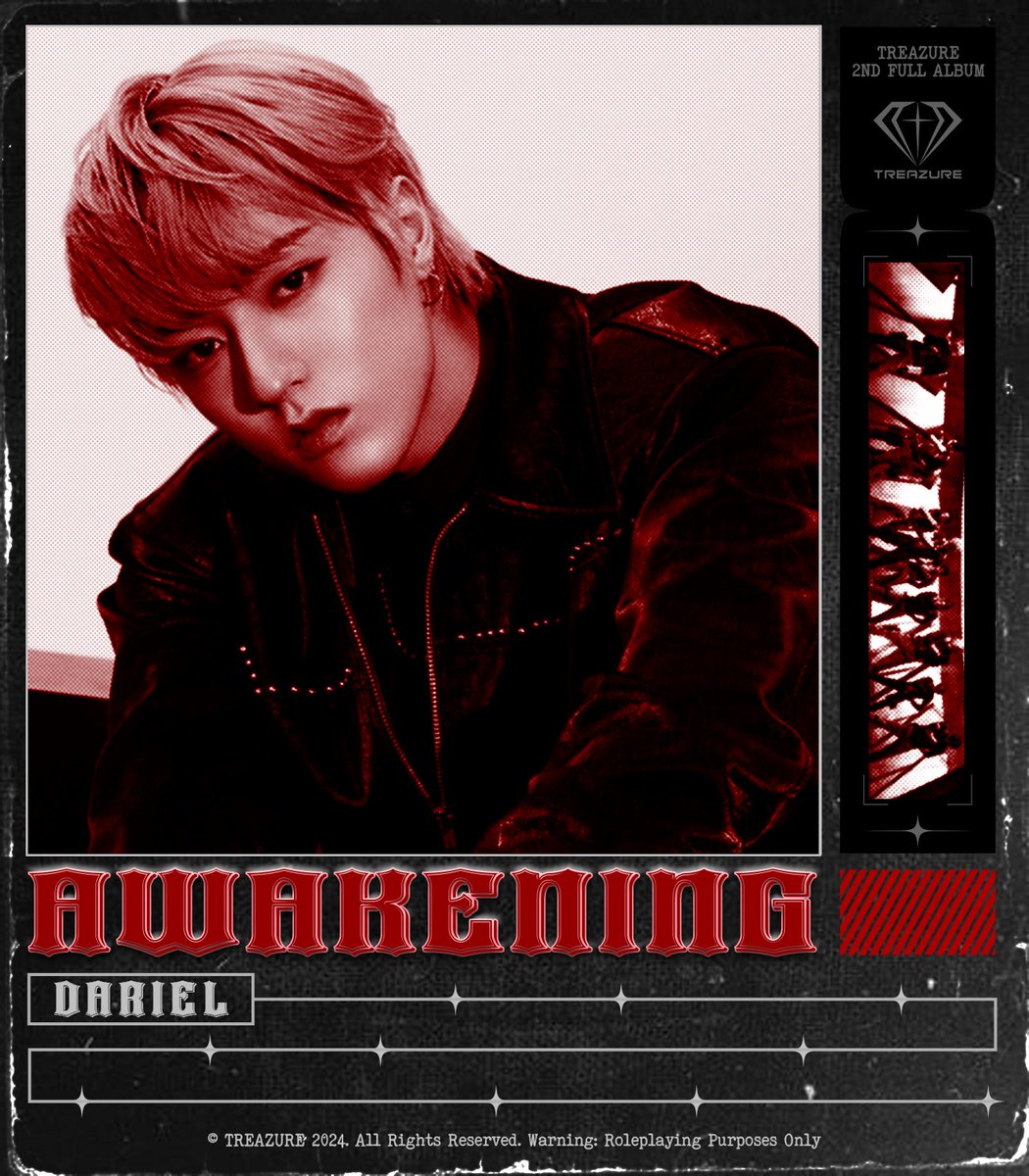 ㅤ 
             𝗧𝗥𝗘𝗔𝗭𝗨𝗥𝗘 2nd Full Album
             ⊹          𝐀𝐖𝐀𝐊𝐄𝐍𝐈𝐍𝐆          ⊹

             ————— : Concept Photo
                               #RAGA &amp; #DARIEL
             19. O7. 2O24    |    6 PM (WIB)
 ㅤ