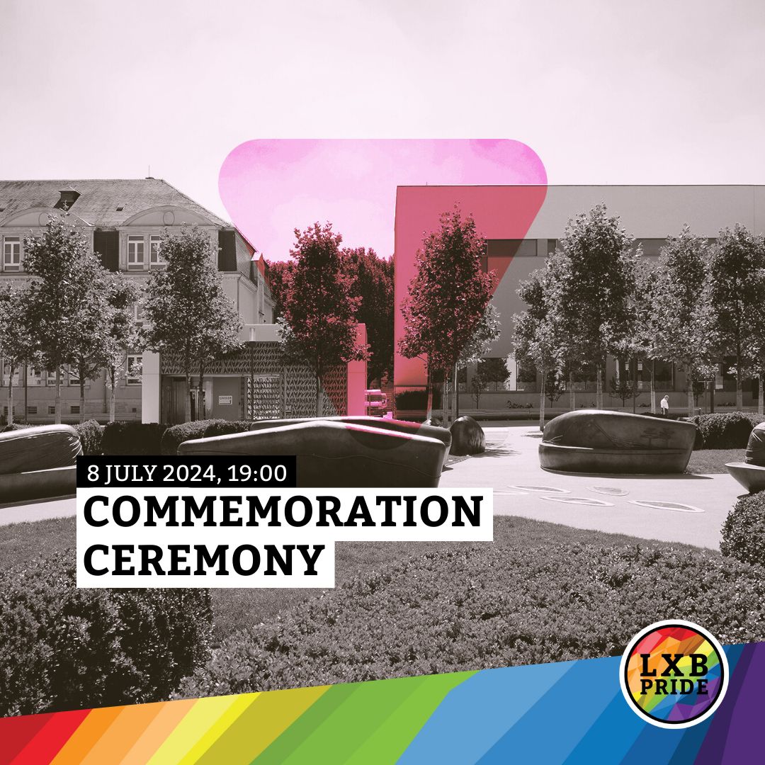 LuxembourgPride's tweet photo. On Monday, July 8, 2024, we will kick off the official program of Luxembourg Pride 2024 with our traditional memorial ceremony, followed by a guided tour through the temporary exhibition "Forgotten victims".

#LuxembourgPride #LuxembourgPride2024 #TogetherInUnityProudInDiversity https://t.co/E5Tiwj1niy