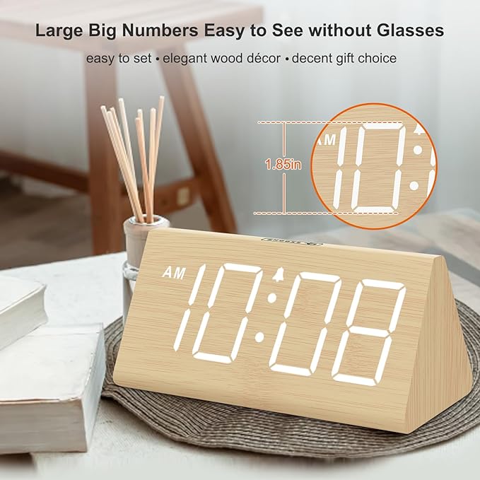 insaneassets's tweet photo. DreamSky Wooden Digital Alarm Clocks for Bedrooms Brand: DreamSky
Color : Bamboo-white
Display Type:Digital
Style:wooden alarm clock
Special Feature:Corded
Product Dimensions:5.96"W x 2.7"H

Product Link-https://t.co/4QAWTqvCnN https://t.co/ea64VbwW7u