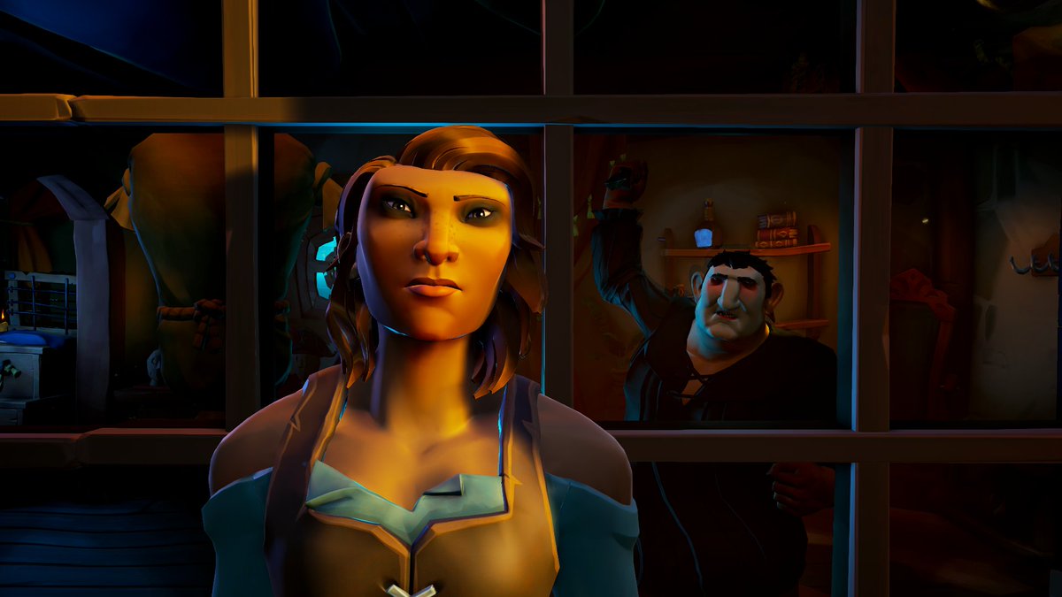 AO_Capt's tweet photo. “Mikey, please don't, buddy, please. I was good to you. Please, I'm your friend.”  
Theme: Movie Moments 
Movie: Halloween  
#SoTShot
@SeaOfThieves
#SeaOfThieves https://t.co/QefxTMfzfh