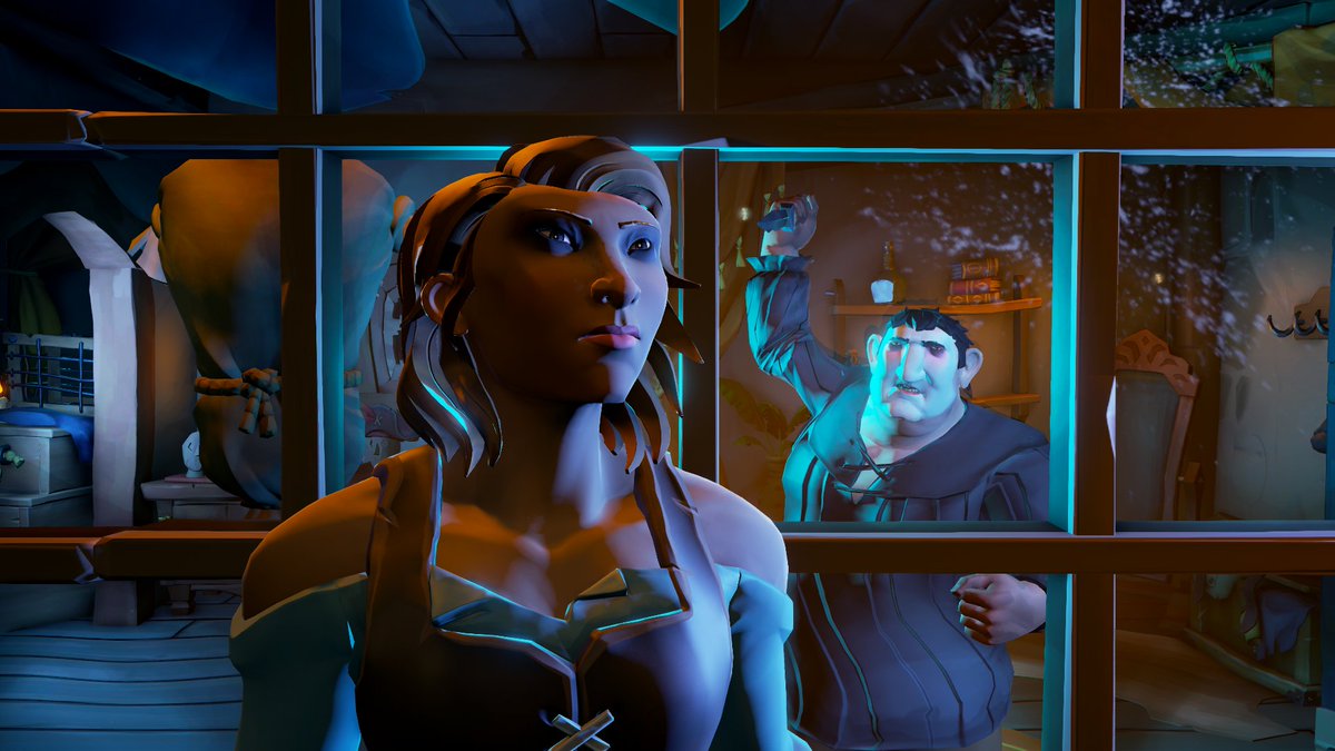 AO_Capt's tweet photo. “Mikey, please don't, buddy, please. I was good to you. Please, I'm your friend.”  
Theme: Movie Moments 
Movie: Halloween  
#SoTShot
@SeaOfThieves
#SeaOfThieves https://t.co/QefxTMfzfh