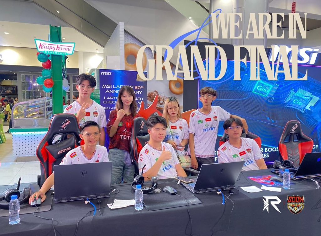 👉 We are now in the Grand Finals of the MSI Gaming 20th Anniversary Valorant Cambodia Tournament at  AEON MALL Phnom Penh 😍 🎉 against AG Esports 🙌

👉 Come support us at:
📍Aeon 1 Ground floor 

⚡ Let's go Sooner!

👉 We will try our best to bring home the champion! 🙌