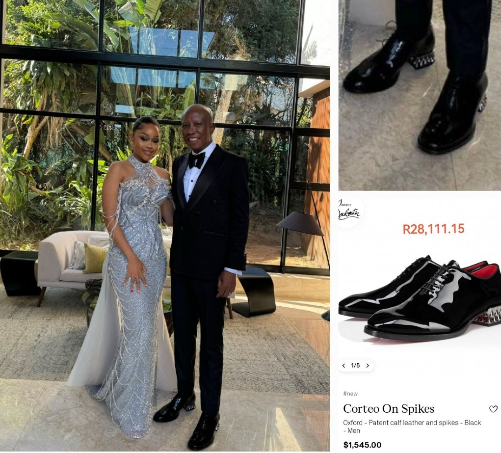 Constitution_94's tweet photo. JULIUS MALEMA 

Nov 2023.                            July 2024

Comrades,                          Shoes =
Do not display                   R28 111
opulence in the
face of poverty.

Be humble https://t.co/bs1F9D1pkA