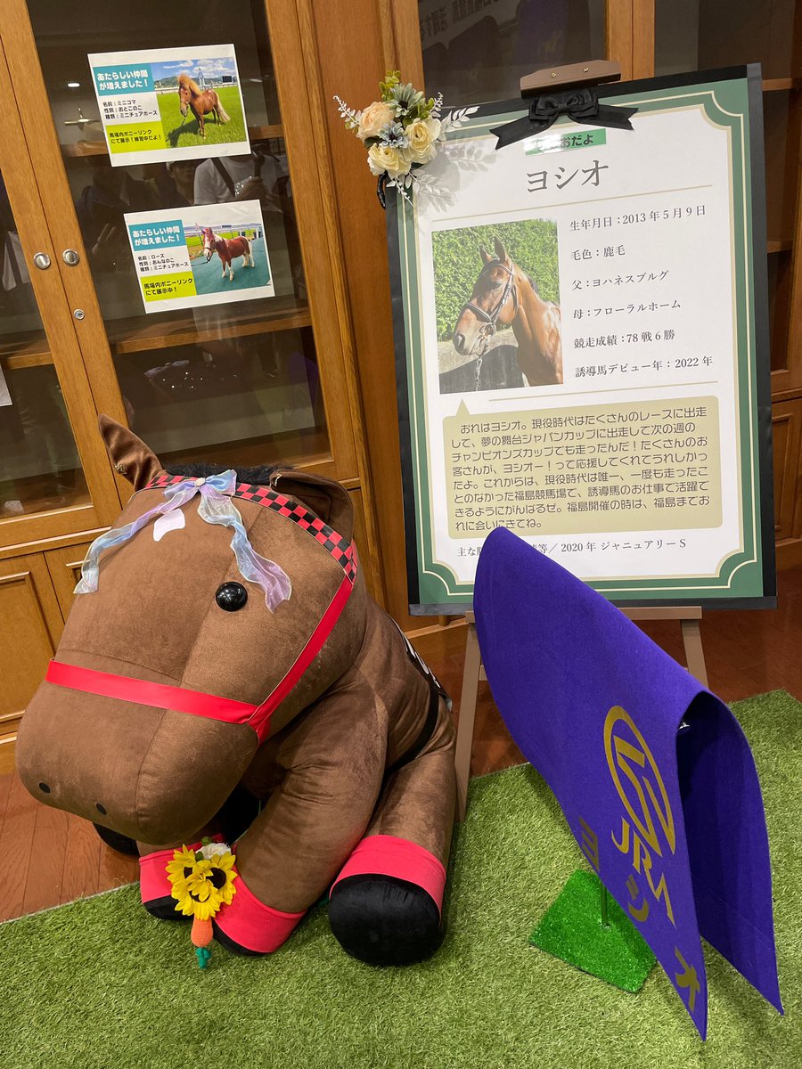 本日の福島競馬場旅打ちの思い出② ターフィーショップの中も誘導馬