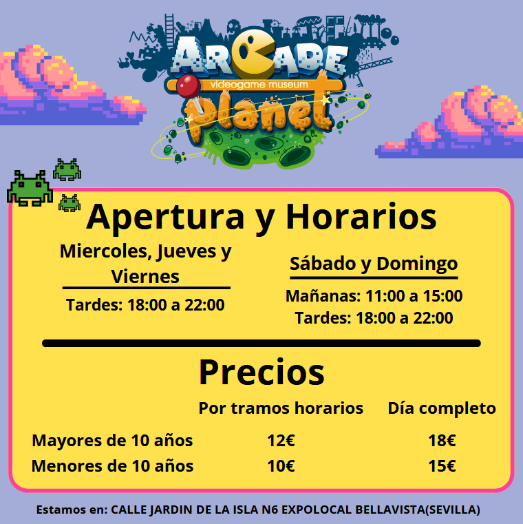 arcade_planet's tweet image. Debido a la gran afluencia de publico en nuestras nuevas instalaciones a partir de esta semana también abrimos los miércoles de 18:00 a 22:00 os esperamos