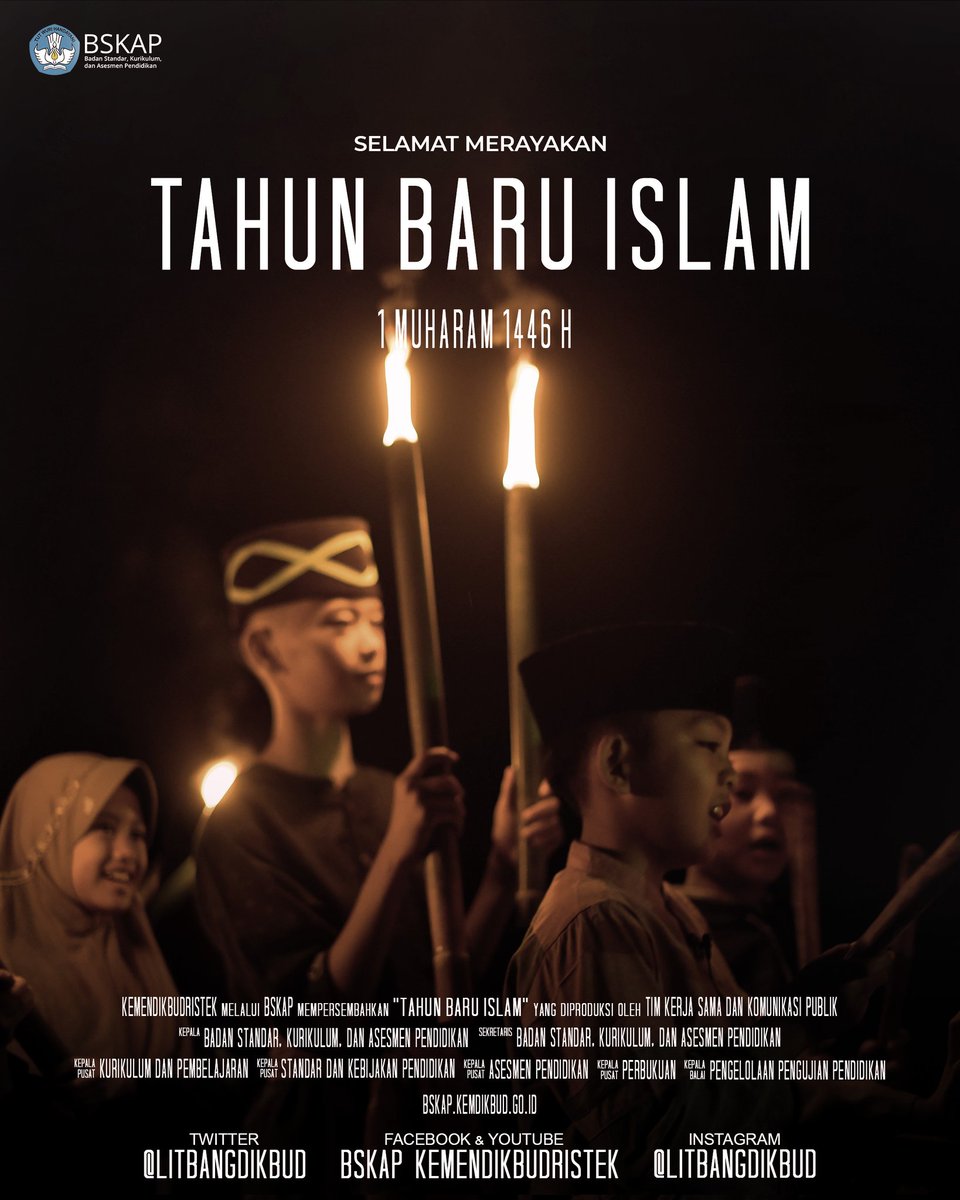 #SahabatDikbud, yuk jadikan Tahun Baru Islam 1446 Hijriah ini sebagai momentum langkah baru penuh semangat, berkah, dan rahmat dalam menuntut ilmu dan pengetahuan.

#MerdekaBelajar
#TahunBaruIslam