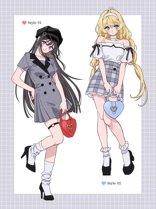 Skebでリクエストいただいたコーデイラストまとめ 