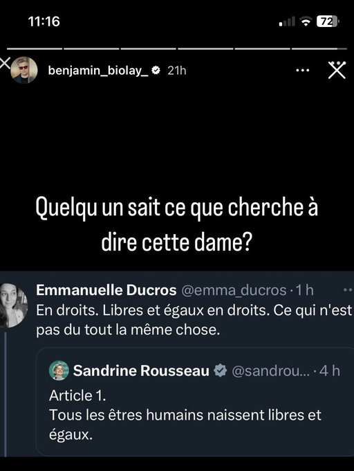 FredericLefevre's tweet photo. Bah tu vois Benjamin, c'st simple. T'es "égal en droits" à Gainsbourg, mais tu auras beau picoler, tu n'égaleras jamais son talent. https://t.co/MZ1pzc9NZe