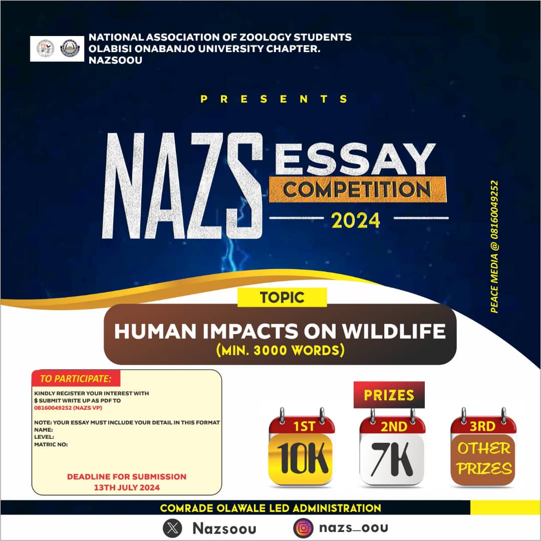 NAZS_OOU's tweet photo. Get ready for an exciting and engaging week ahead! π Our upcoming "NAZS WEEK" is packed with activities, and team-building events. Letβs make the most of it together! #DepartmentWeek https://t.co/foli5O13mb