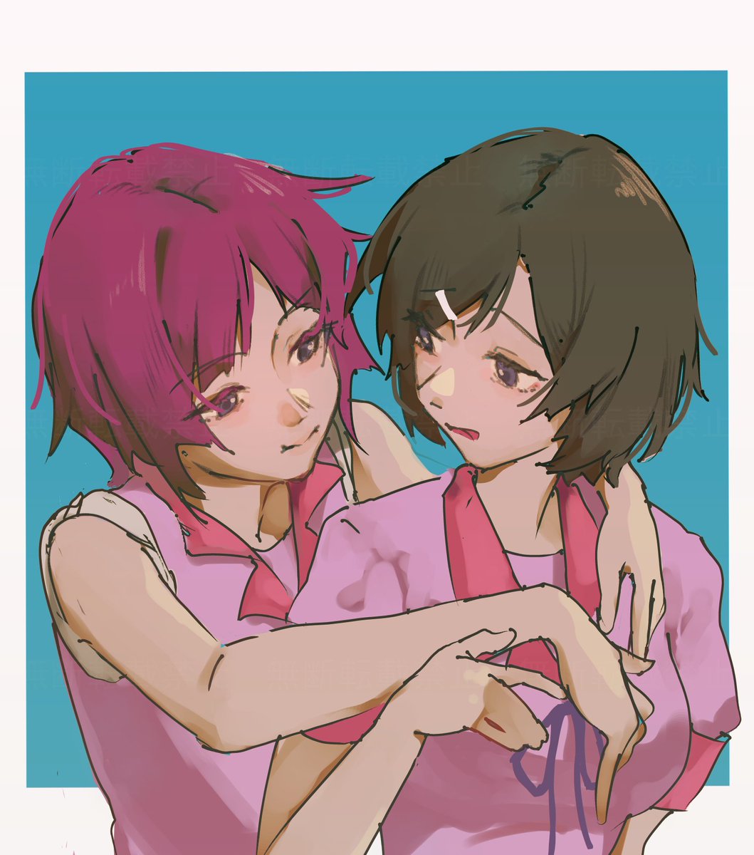 ひたぎとつばさ
#物語シリーズ
#イラスト