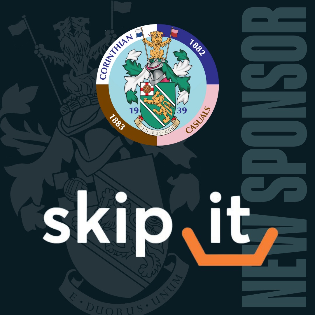 CorinthianCas's tweet photo. We are excited to announce that our principle men's team shirt sponsor for next season is Skip It!

We look forward to a close relationship with a company that has strong ties with our coaching team and our local community.

Welcome to the team, Skip It!
#VaiCorinthians https://t.co/1gjQZmLHjJ