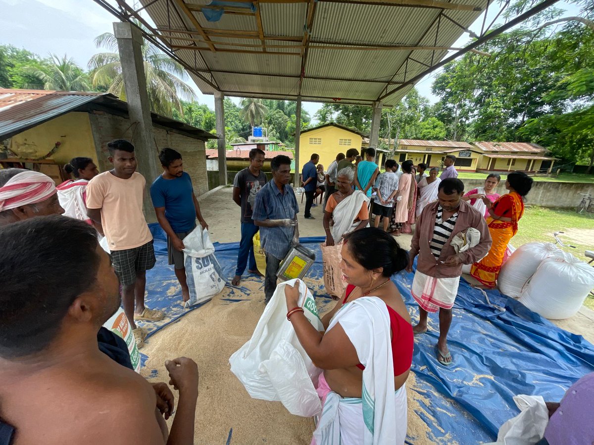 DCSonitpur's tweet image. #FloodReliefEfforts I Glimpses of #cattlefeed distribution done today at various flood affected areas under Sonitpur district.

#FloodRelief #sonitpurdistrict