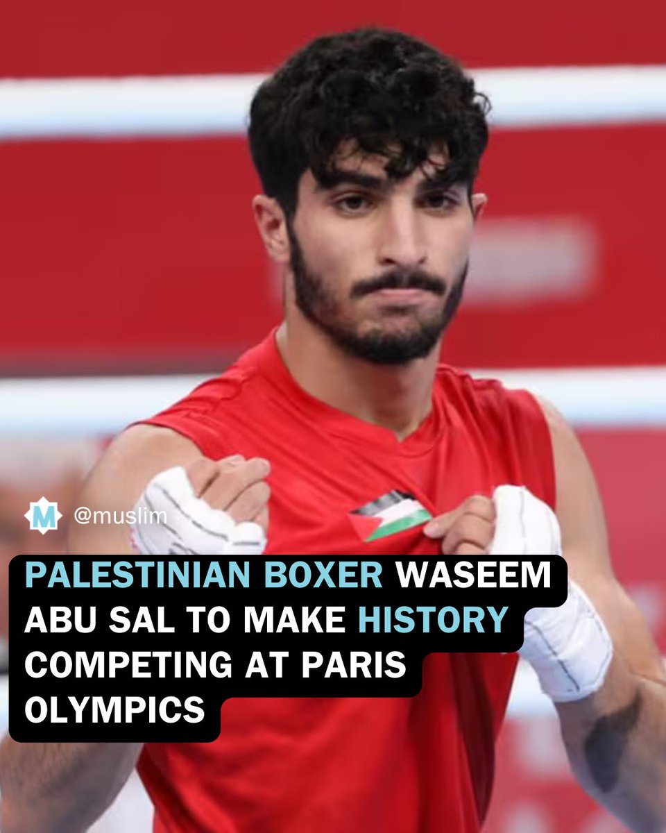Waheed Abu Sal becomes first boxer to represent Palestine in the Olympics. 🥊🇵🇸
