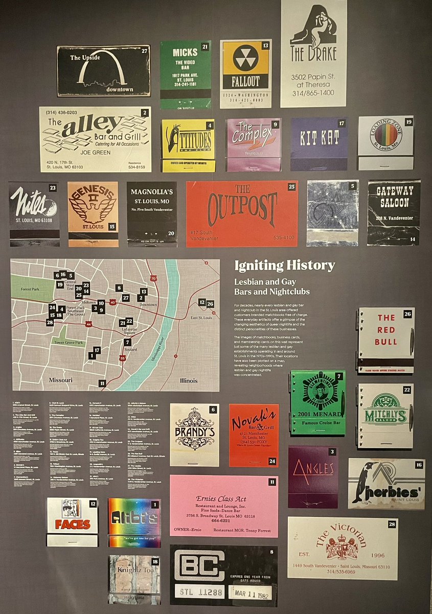 JohnBrase's tweet photo. Finally had time absorb the displays @mohistorymuseum ’s #GatewayToPride (which we were proud to co-sponsor) and it’s a LOT! Memories good, bad, and sad — plus fascinating info (like the handy terminology wall). Check it out! https://t.co/tnZWrscLAc