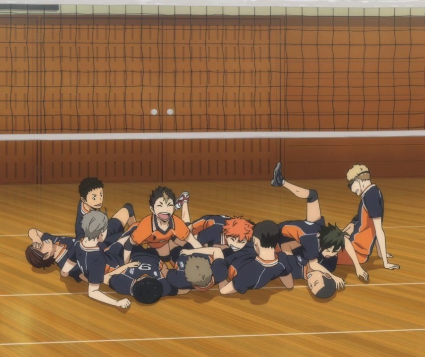 suckerforyuu's tweet image. a thread of haikyuu moments that u can watch when u need a serotonin boost !!
