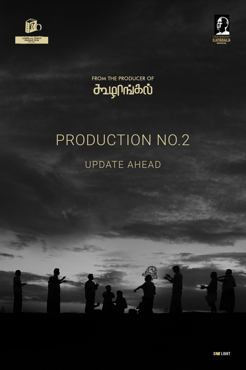 Krishna Dayal (@krishdayal17) on Twitter photo #ProductionNo2 Update from the visionaries of #Koozhangal✨
Produced By- <a href="/LearnNteachProd/">LEARN AND TEACH PRODUCTION</a>
Isaignani <a href="/ilaiyaraaja/">Ilaiyaraaja</a> Musical
<a href="/PariElavazaghan/">Pari Elavazhagan</a>
<a href="/Ammu_Abhirami/">AmmuAbhirami</a> <a href="/Chetan_k_a/">chetan_k_a</a> <a href="/spr_studios/">SPR STUDIOS</a> <a href="/SPRSethupathi/">SP RAJA SETHUPATHI</a> <a href="/krishdayal17/">Krishna Dayal</a> <a href="/vasantmarimuthu/">Vasant Marimuthu</a>
<a href="/DoneChannel1/">Done Channel</a> <a href="/SpotlightOffl/">Spotlight</a> #ProductionNo2 Update from the visionaries of #Koozhangal✨
Produced By- <a href="/LearnNteachProd/">LEARN AND TEACH PRODUCTION</a>
Isaignani <a href="/ilaiyaraaja/">Ilaiyaraaja</a> Musical
<a href="/PariElavazaghan/">Pari Elavazhagan</a>
<a href="/Ammu_Abhirami/">AmmuAbhirami</a> <a href="/Chetan_k_a/">chetan_k_a</a> <a href="/spr_studios/">SPR STUDIOS</a> <a href="/SPRSethupathi/">SP RAJA SETHUPATHI</a> <a href="/krishdayal17/">Krishna Dayal</a> <a href="/vasantmarimuthu/">Vasant Marimuthu</a>
<a href="/DoneChannel1/">Done Channel</a> <a href="/SpotlightOffl/">Spotlight</a>