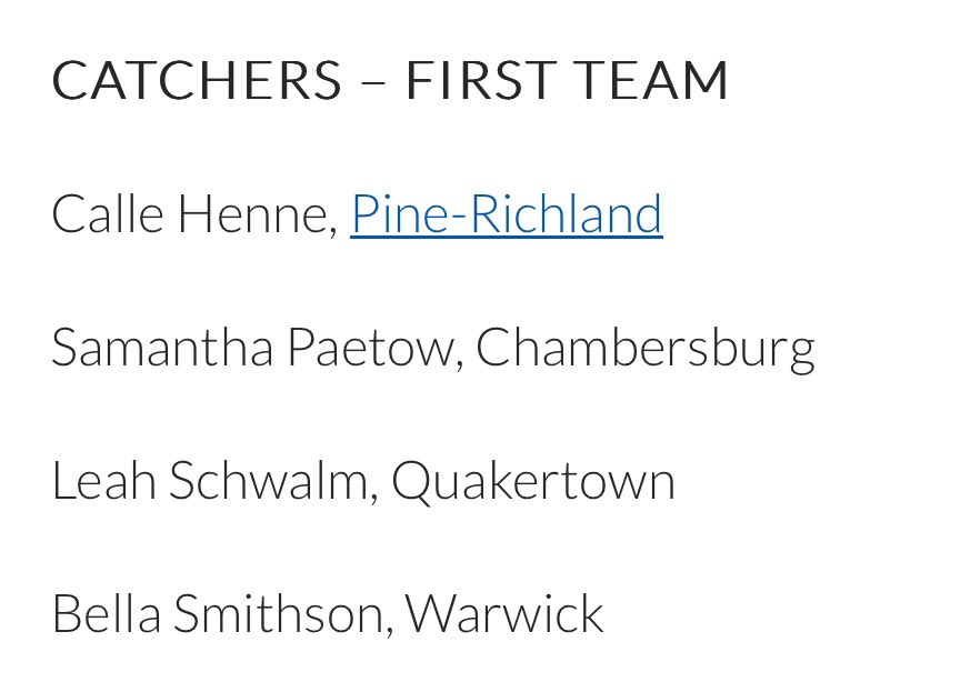 Bella Smithson (@bella_smithson4) on Twitter photo Proud to have made 6A 1st Team All-State. Hard work pays off. Congrats to my rockin’ teammates @rschumann2024 <a href="/lizziekern13/">Lizzie Kern 2024</a> <a href="/EmmaAhlborn2024/">Emma Ahlborn</a> for making 1st Team All-State 👏 & <a href="/MinneyMadisen/">Madisen Minney</a> for making 2nd Team All-State 💪 #studs
<a href="/UBBullssoftball/">Buffalo Softball</a> <a href="/mikeruechel/">mike ruechel</a> Proud to have made 6A 1st Team All-State. Hard work pays off. Congrats to my rockin’ teammates @rschumann2024 <a href="/lizziekern13/">Lizzie Kern 2024</a> <a href="/EmmaAhlborn2024/">Emma Ahlborn</a> for making 1st Team All-State 👏 & <a href="/MinneyMadisen/">Madisen Minney</a> for making 2nd Team All-State 💪 #studs
<a href="/UBBullssoftball/">Buffalo Softball</a> <a href="/mikeruechel/">mike ruechel</a>
