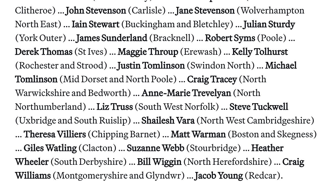 And here are all 175 defeated Conservative MPs in one tweet: