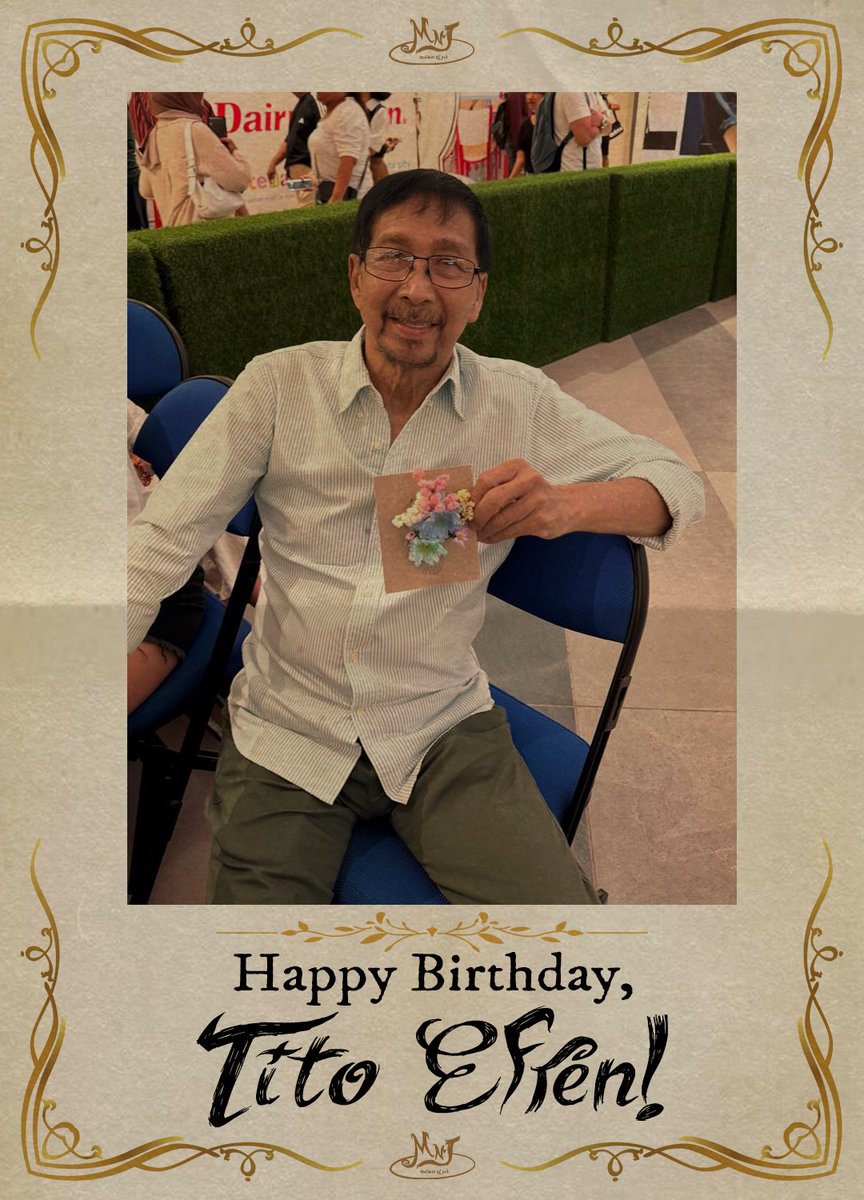 maisaniJah's tweet photo. Maligayang kaarawan sa mapagmahal at pinaka-cool na tatay ng aming bunso, tito Efren! 🥳

Hiling po namin para sa’yo ang kapanatagan ng iyong kalooban. Sana po ay mapuno ng maraming masasayang alaala ang araw na ito kasama ang iyong mga mahal sa buhay. Happy birthday po, tito! 💚 https://t.co/Wq7nmgxVRv