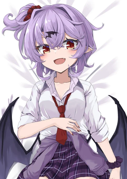Skebでリクエスト頂いた制服レミリアを描きました!リクエスト&ブーストありがとうございました\\\\٩( 'ω' )و //// 