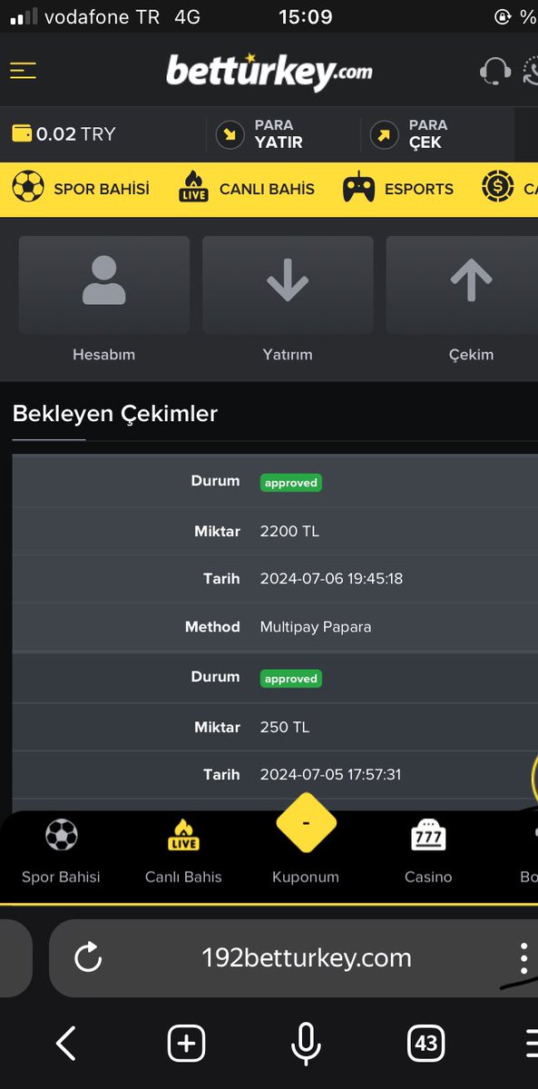 Kkenan_k's tweet photo. @betturkeytrcom @betturkeyrenk @xbetturkeyvip 
Anında çekim için bettutkey https://t.co/AdAnoDR1AO