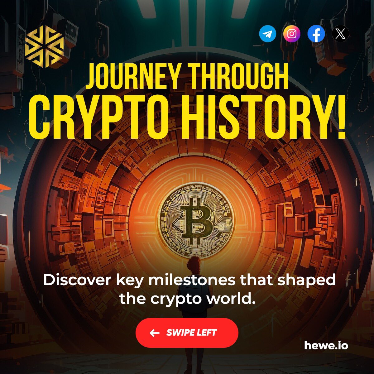 heweofficial's tweet photo. Dive into the fascinating journey of the crypto world! 
.
.
.
Follow For More @heweofficial 
.
.
.
#hewe #cryptojourney #cryptohistory #hewetoken #investing #futureinvestment #earlyinvestment #viral #follow https://t.co/wgj4q8Ldfz